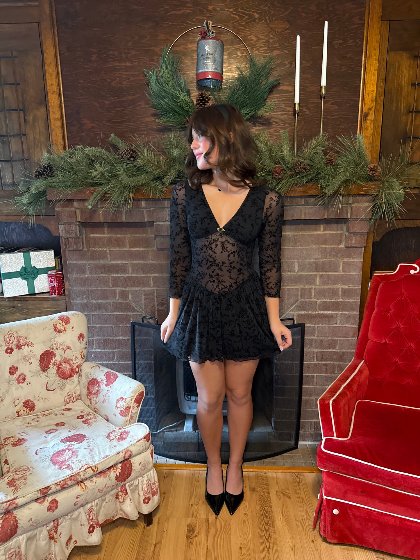 Silver Springs See-Though Dress