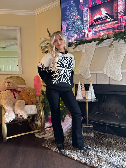 Cookies N Cream Snowflake Sweater