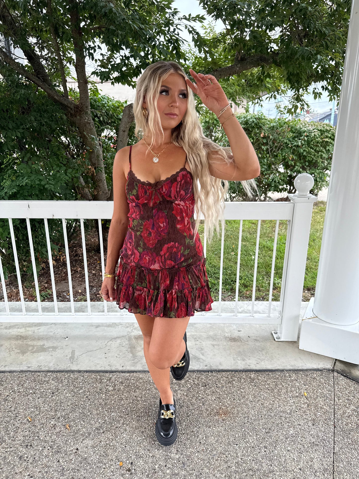 Fall Feelings Floral Dress