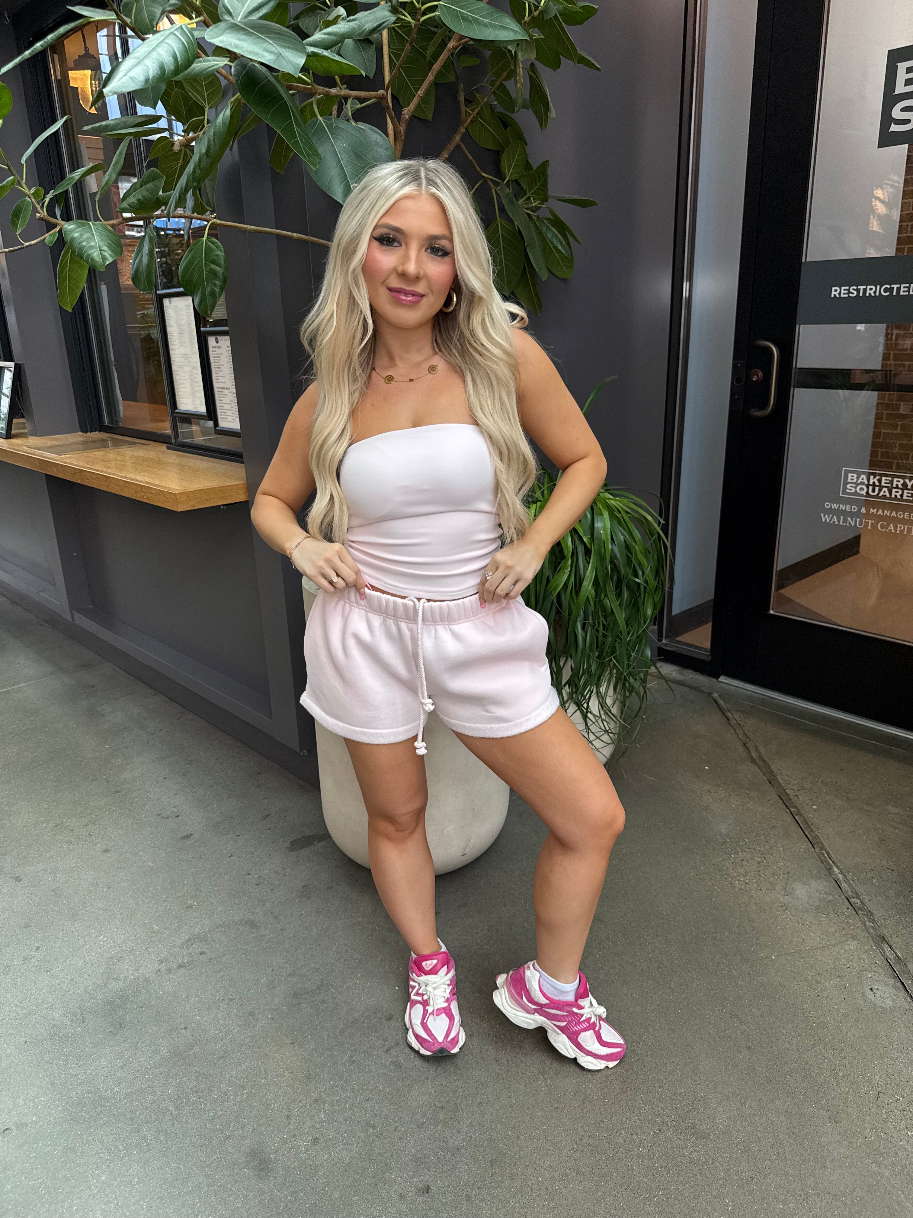 Never Lie Tube Top in Pale Pink