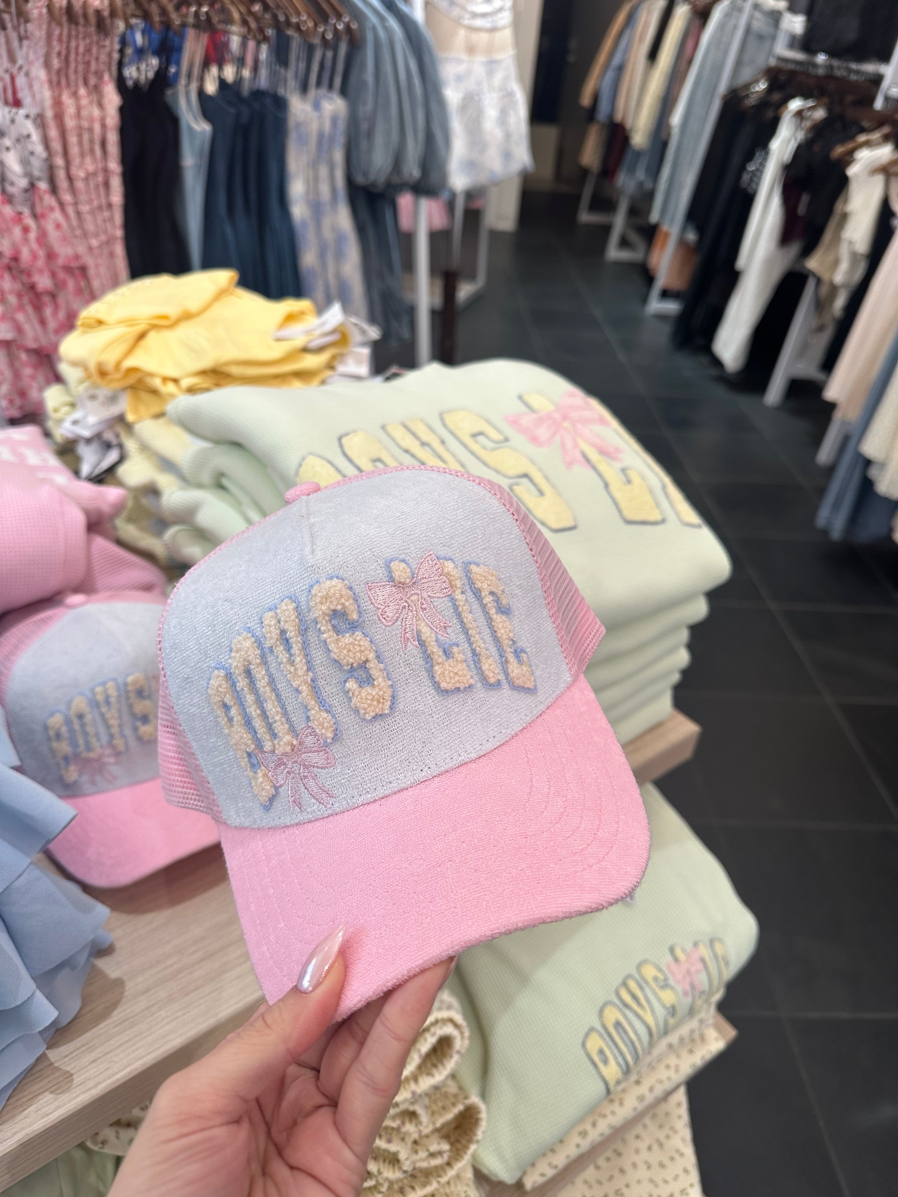 Boys Lie Coquette Bow Trucker