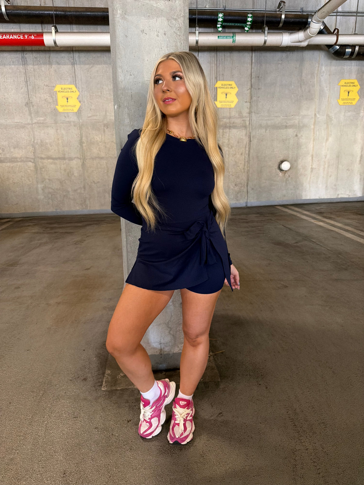 Daffy Dark Navy Active Dress
