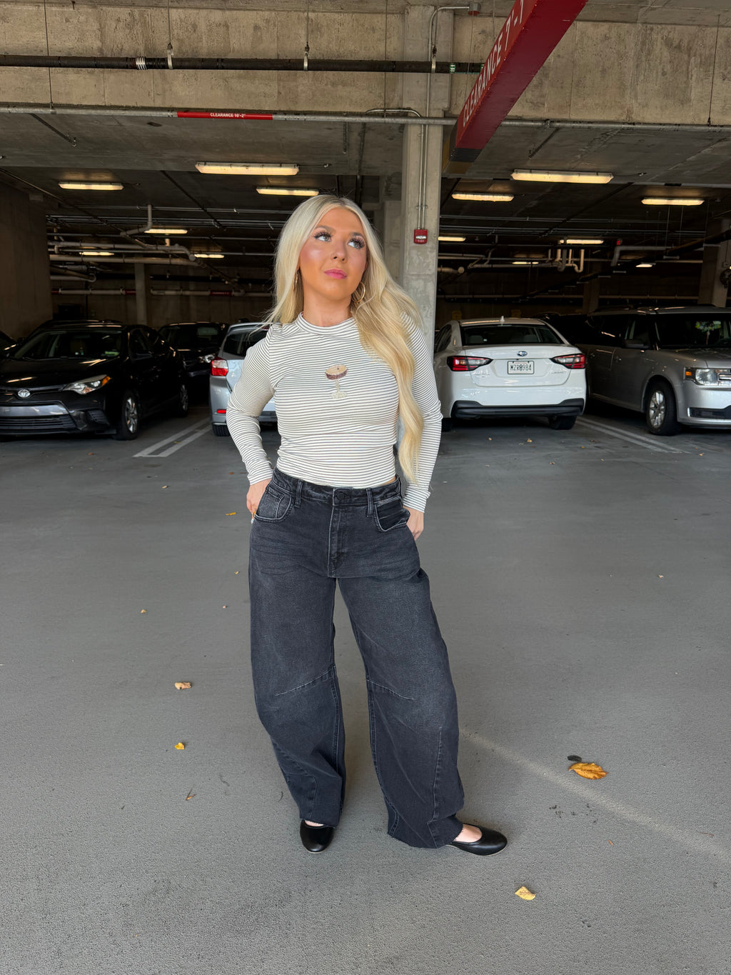Brave Barrel Jean in Black Wash