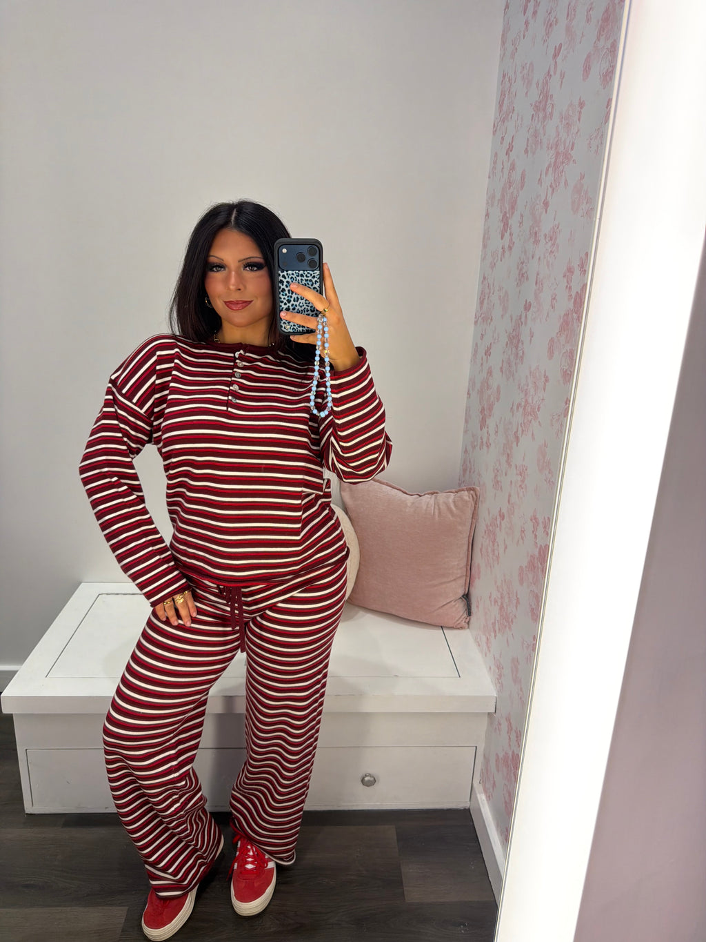 Burgundy Baby Lounge Set (PANTS)