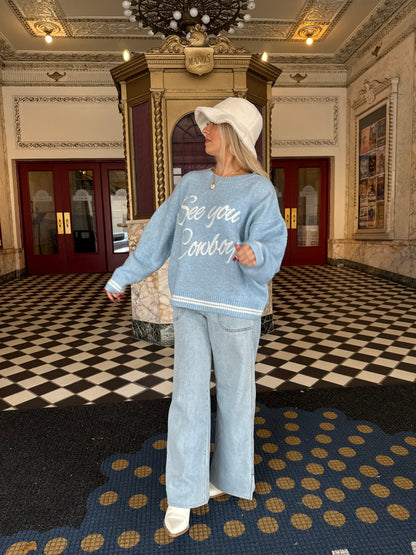 Baby Blues Cowboy Sweater