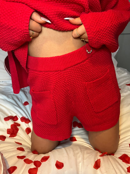 Red & Rowdy For Love Set (SHORTS)