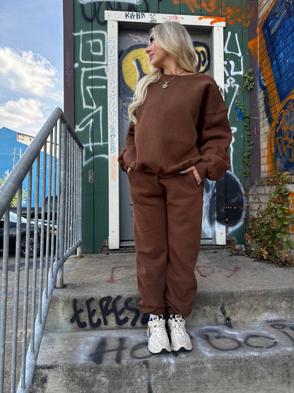 So Fetch Sweatpants in Brown