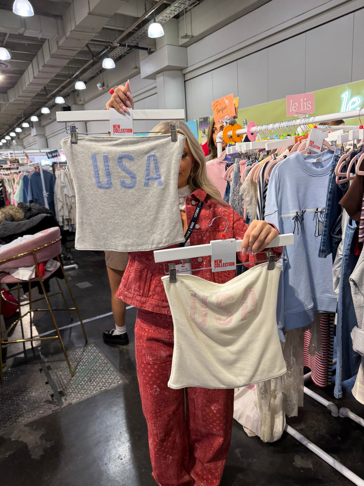 USA Tube Top in White