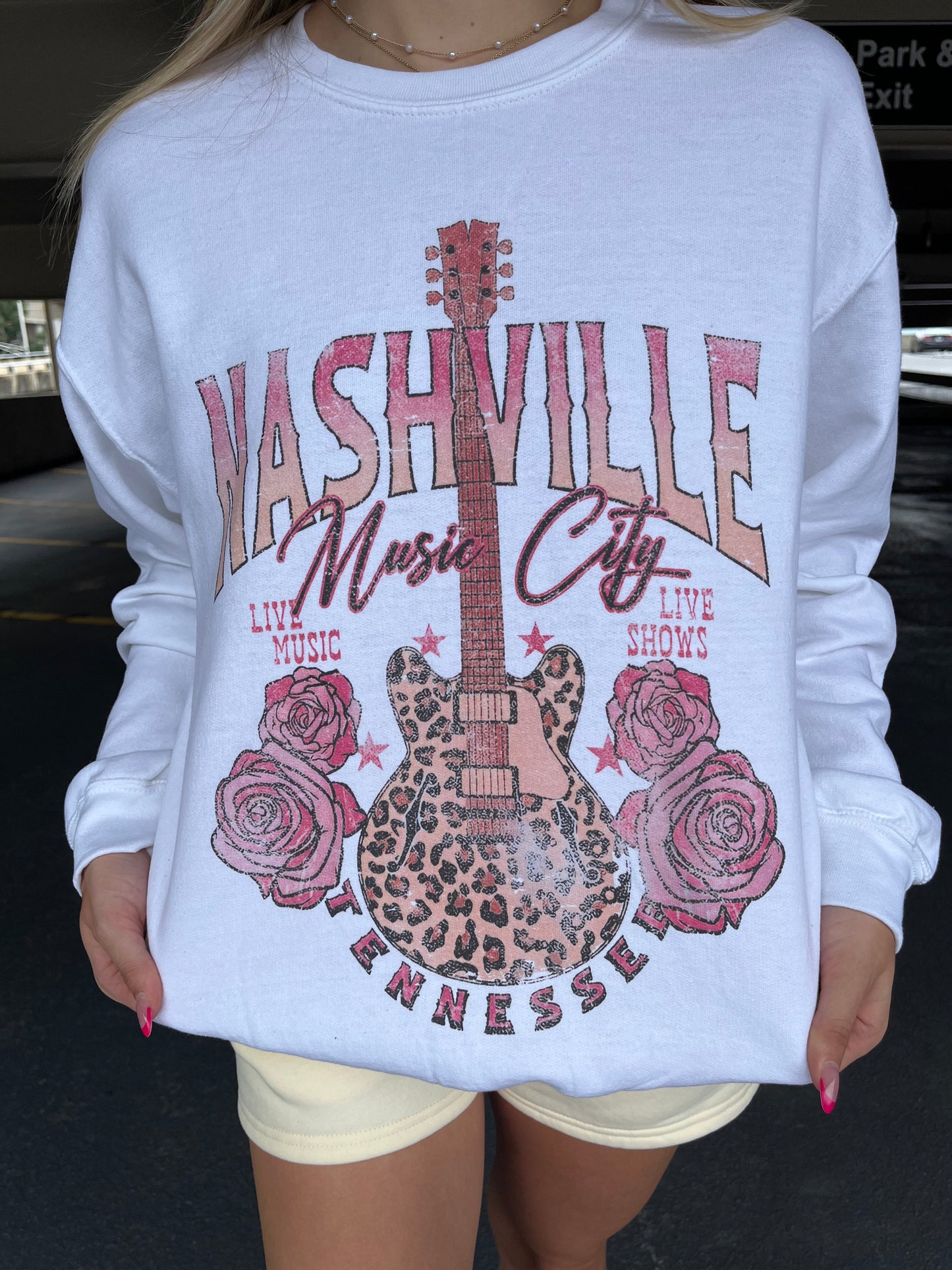 Leopard Guitar Nash Sweatshirt