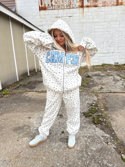 Happy Camp3r Periwinkle Joggers