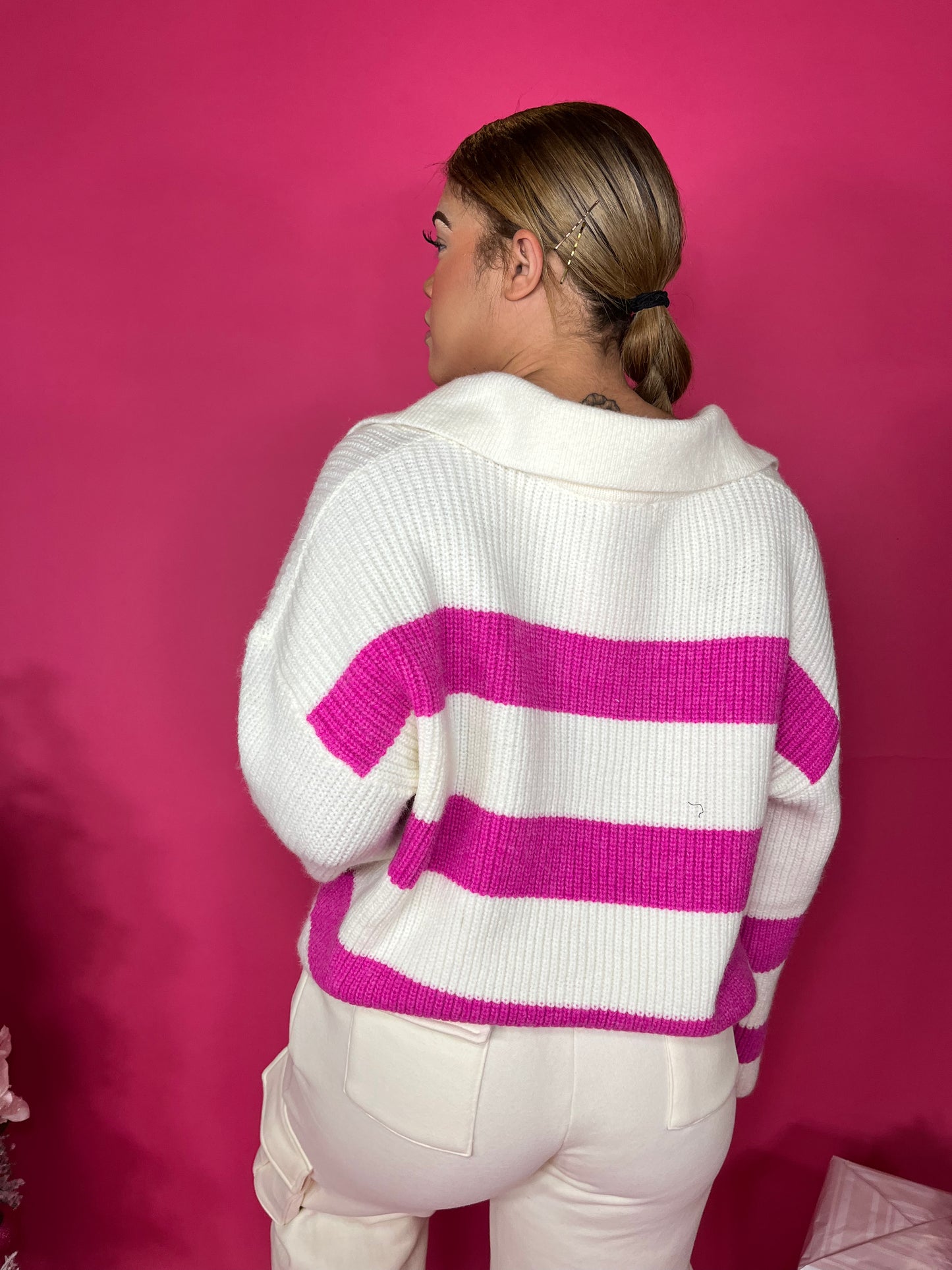 Strawberry Striped Sweater