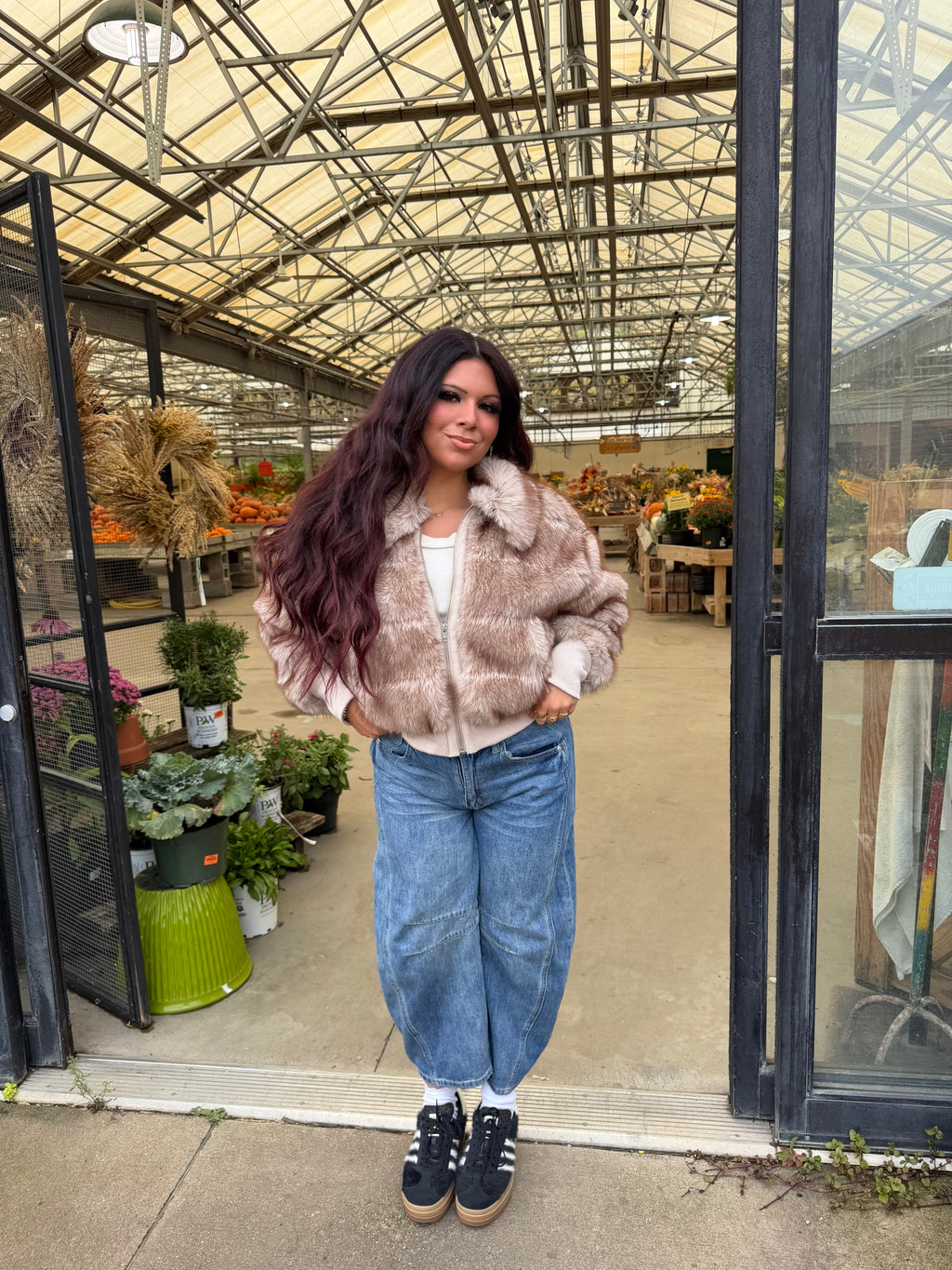 Donatelli Zip Up Fur Coat