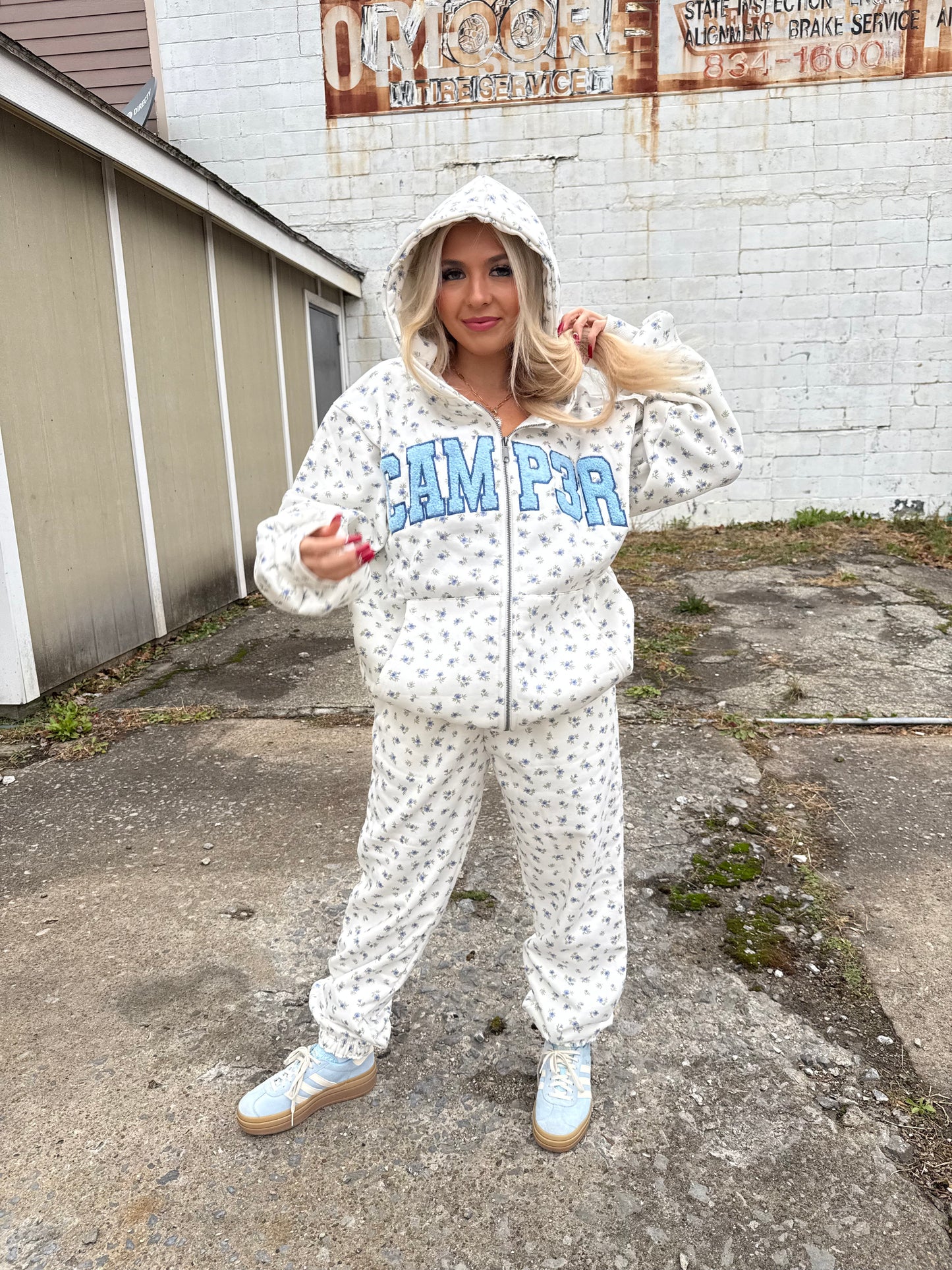 Happy Camp3r Periwinkle Joggers