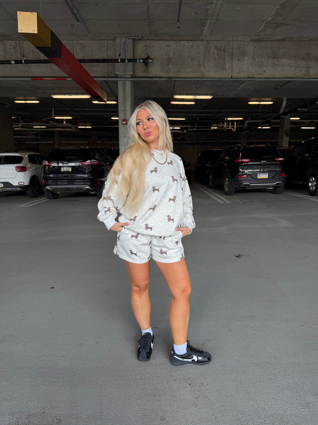 Multi Leopard Weenie Crew Grey