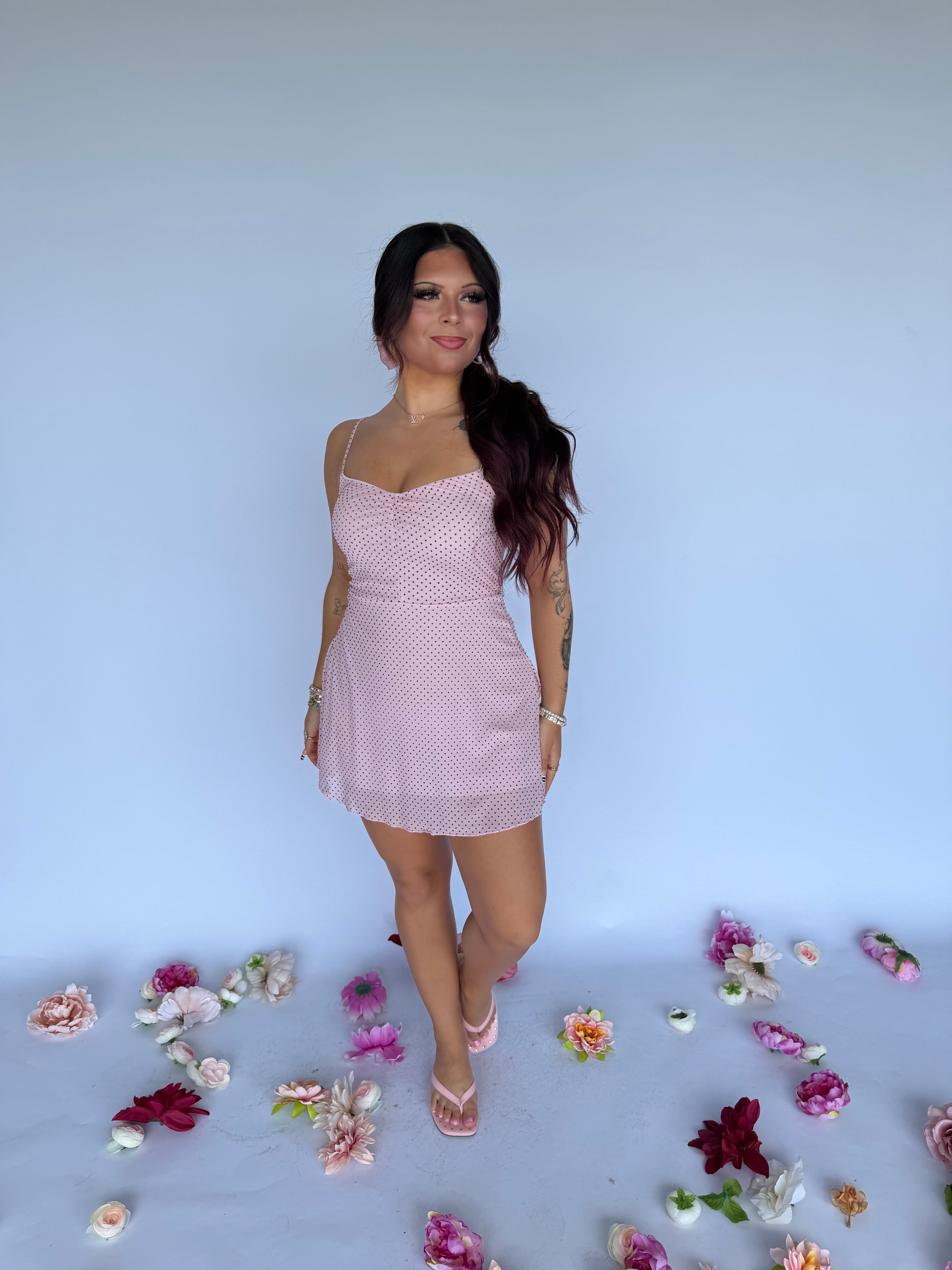 Olivia Polka Mini Dress FINAL SALE