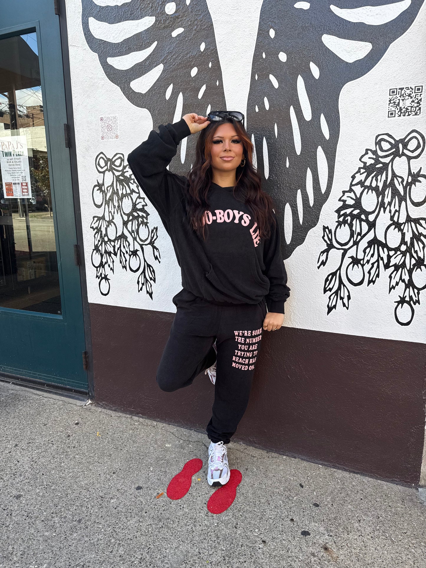 Boys Lie Black 1-800 Sweats