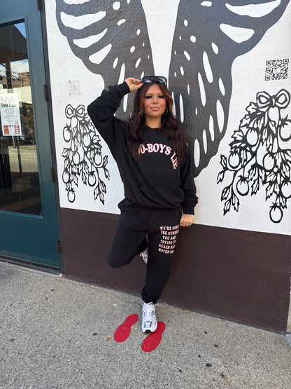 Boys Lie Black 1-800 Sweats
