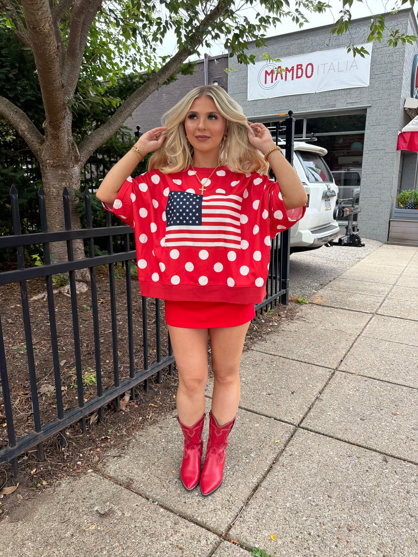 Patriotic Polka Tee