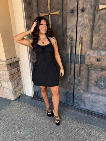 The Onyx Tie Dress