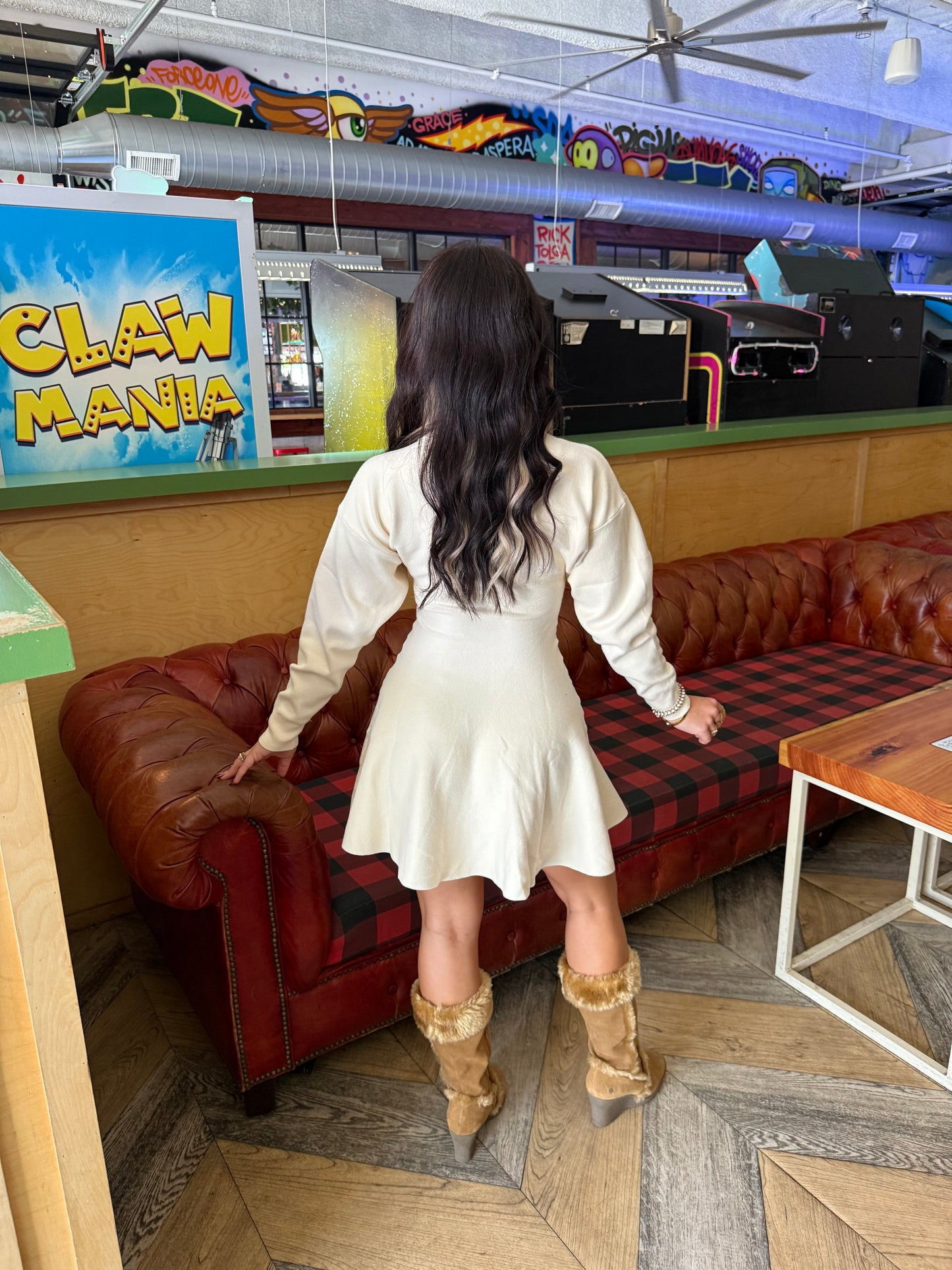 Isabel Ivory Sweater Dress