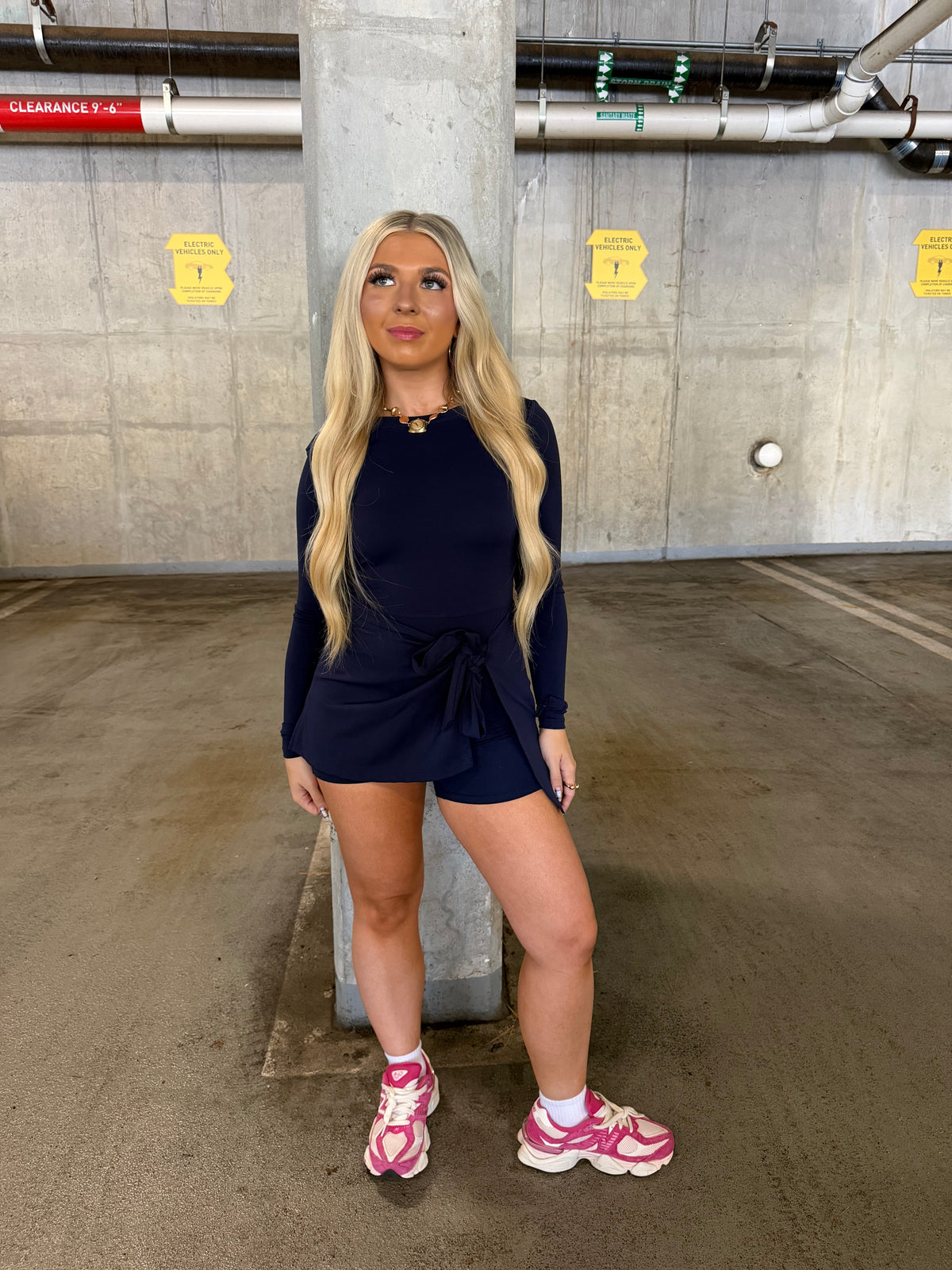 Daffy Dark Navy Active Dress