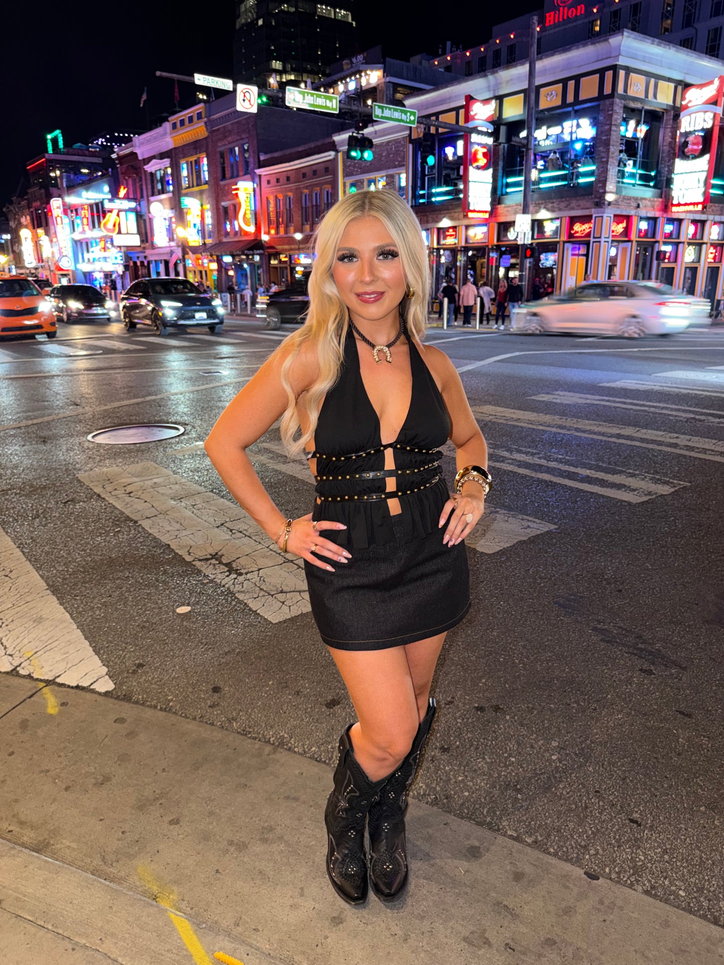 Night Roll Tank in Black