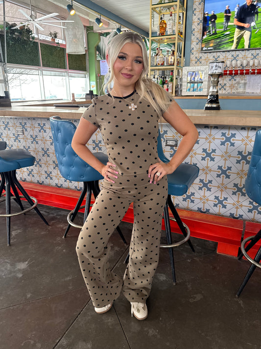 Hazel Eyes Polka Set (TOP)