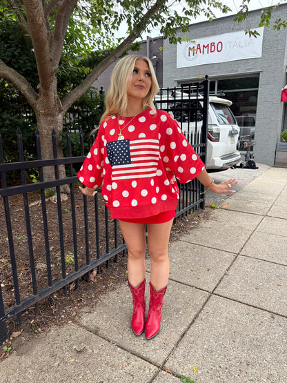 Patriotic Polka Tee