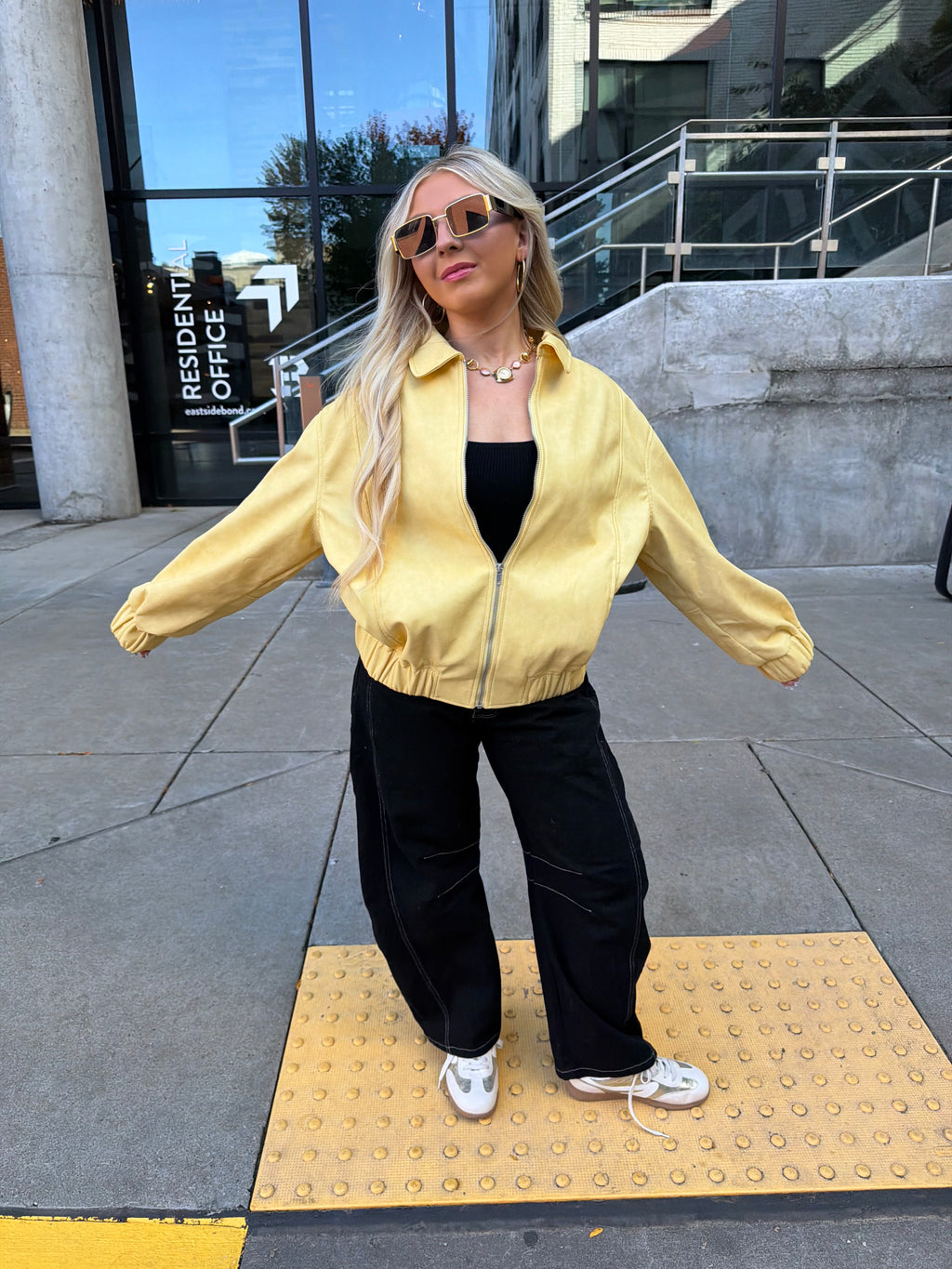 Butter Leather Bomber