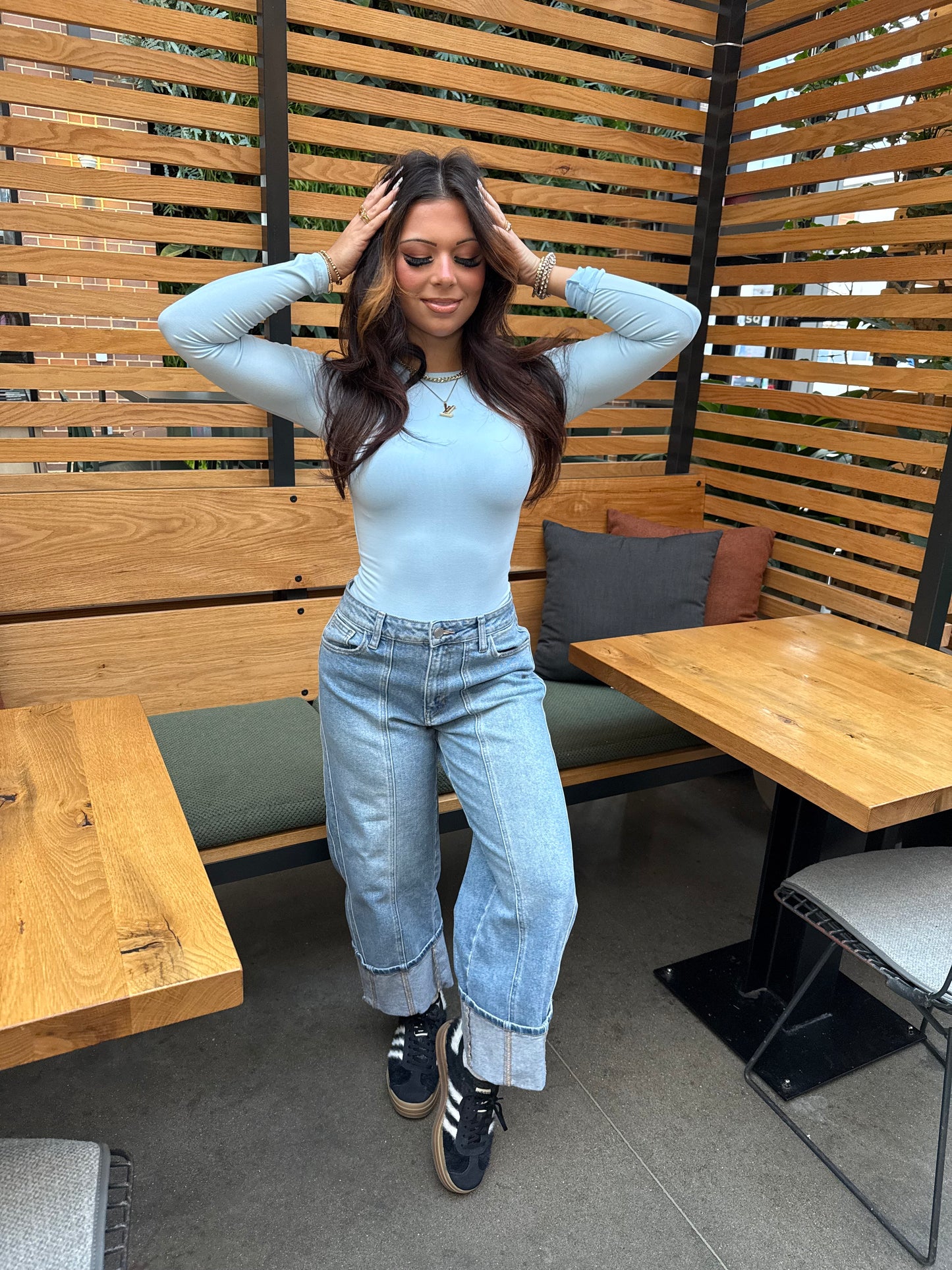 Essentials Bodysuit in Blue