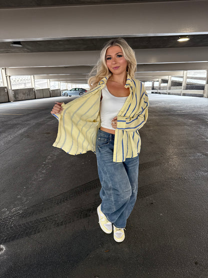 Buttered Blueberries Button-Up