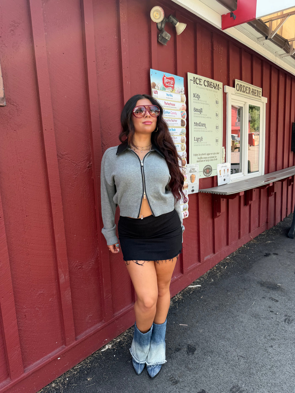 Leather Sweater Zippy