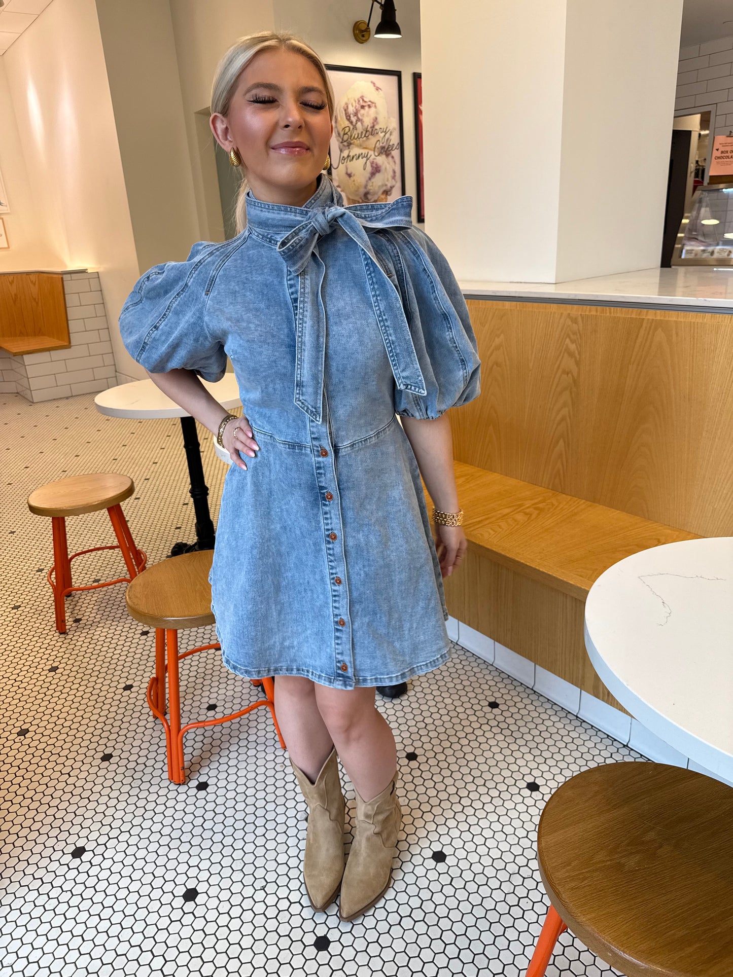 Brown Eyed Girl Denim Dress