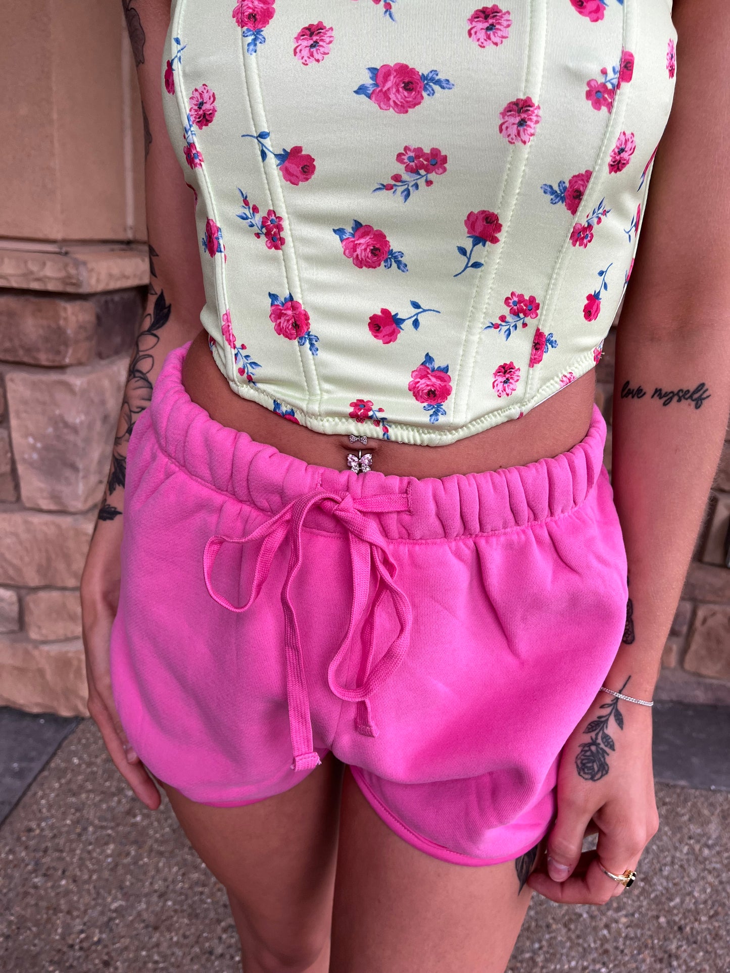 So Fetch Mini Shorts in Hot Pink