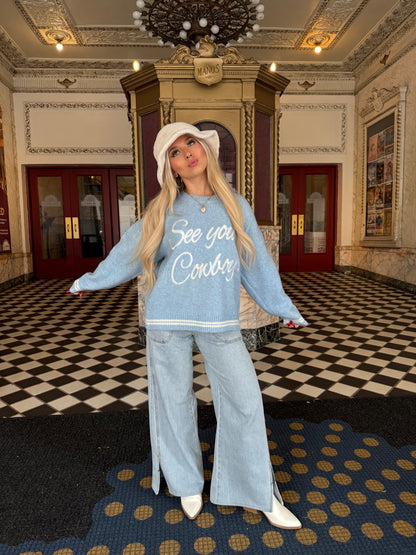 Baby Blues Cowboy Sweater