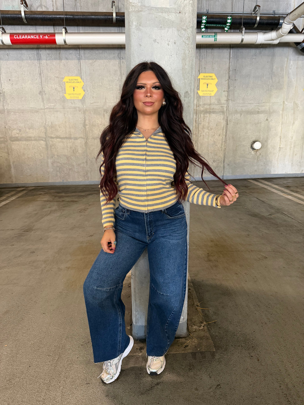 Brave Barrel Jean in Dark Wash