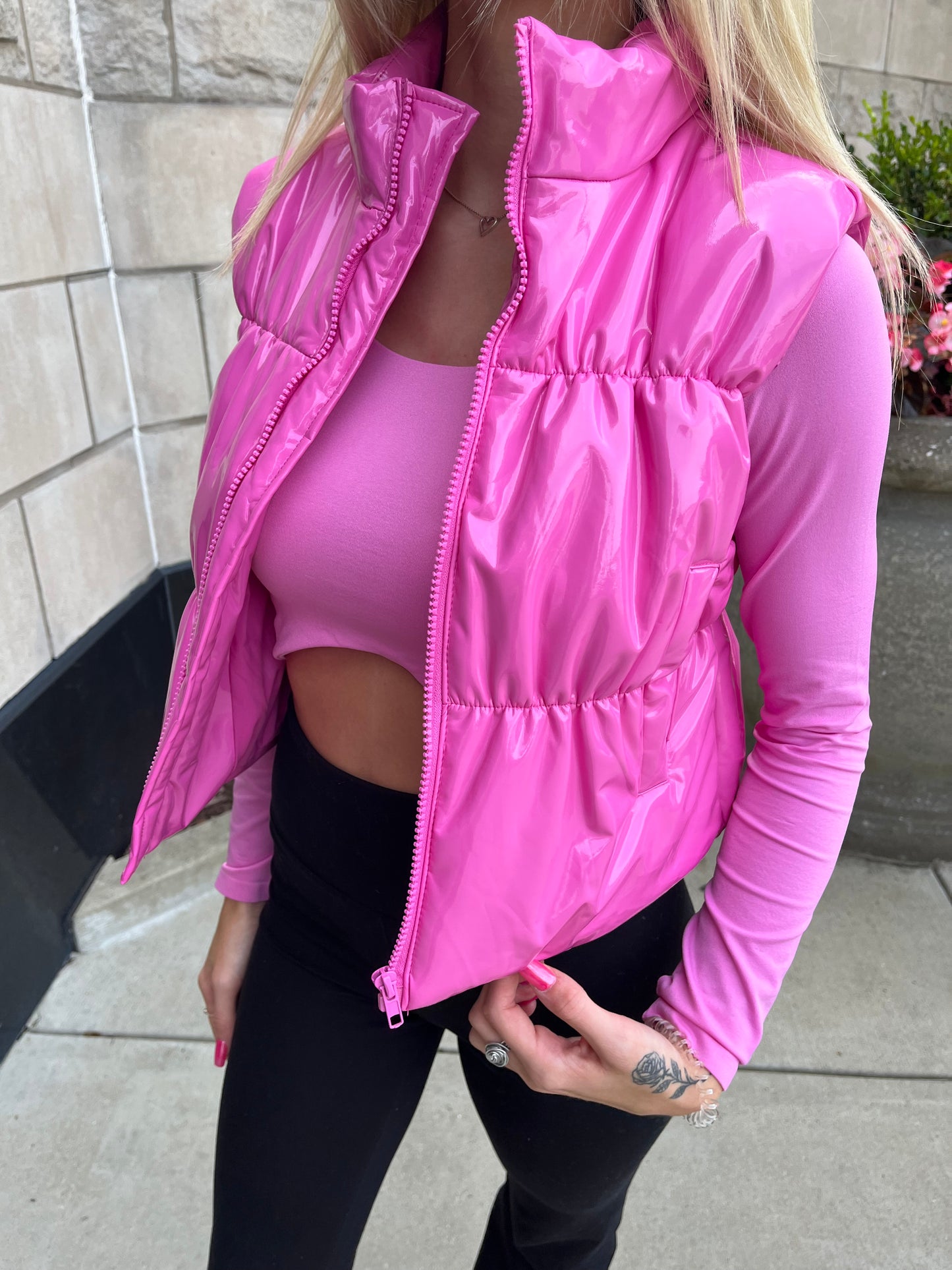 Glossy Girl Pink Vest