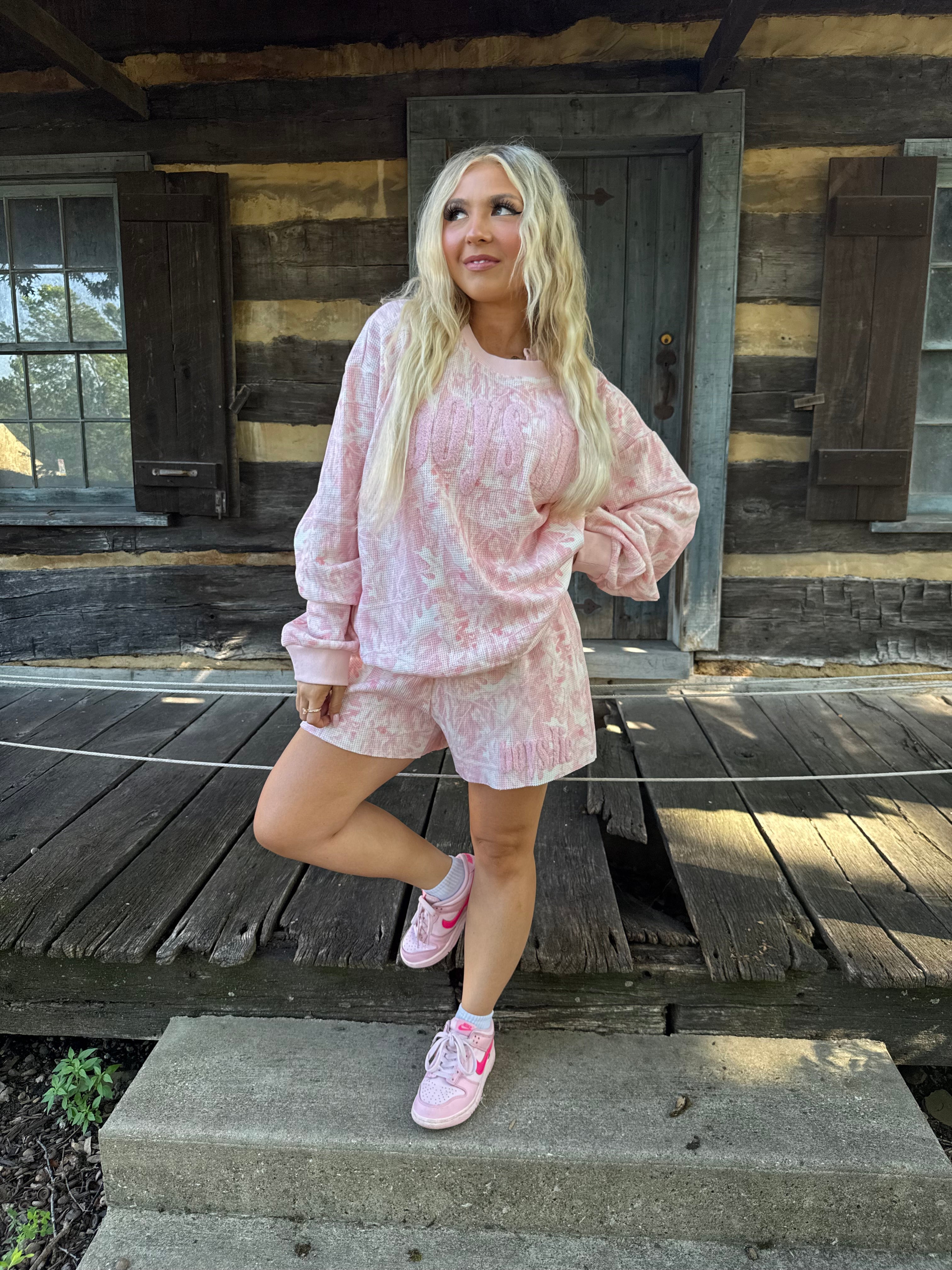 Boys Lie Pink Manhunt Crewneck