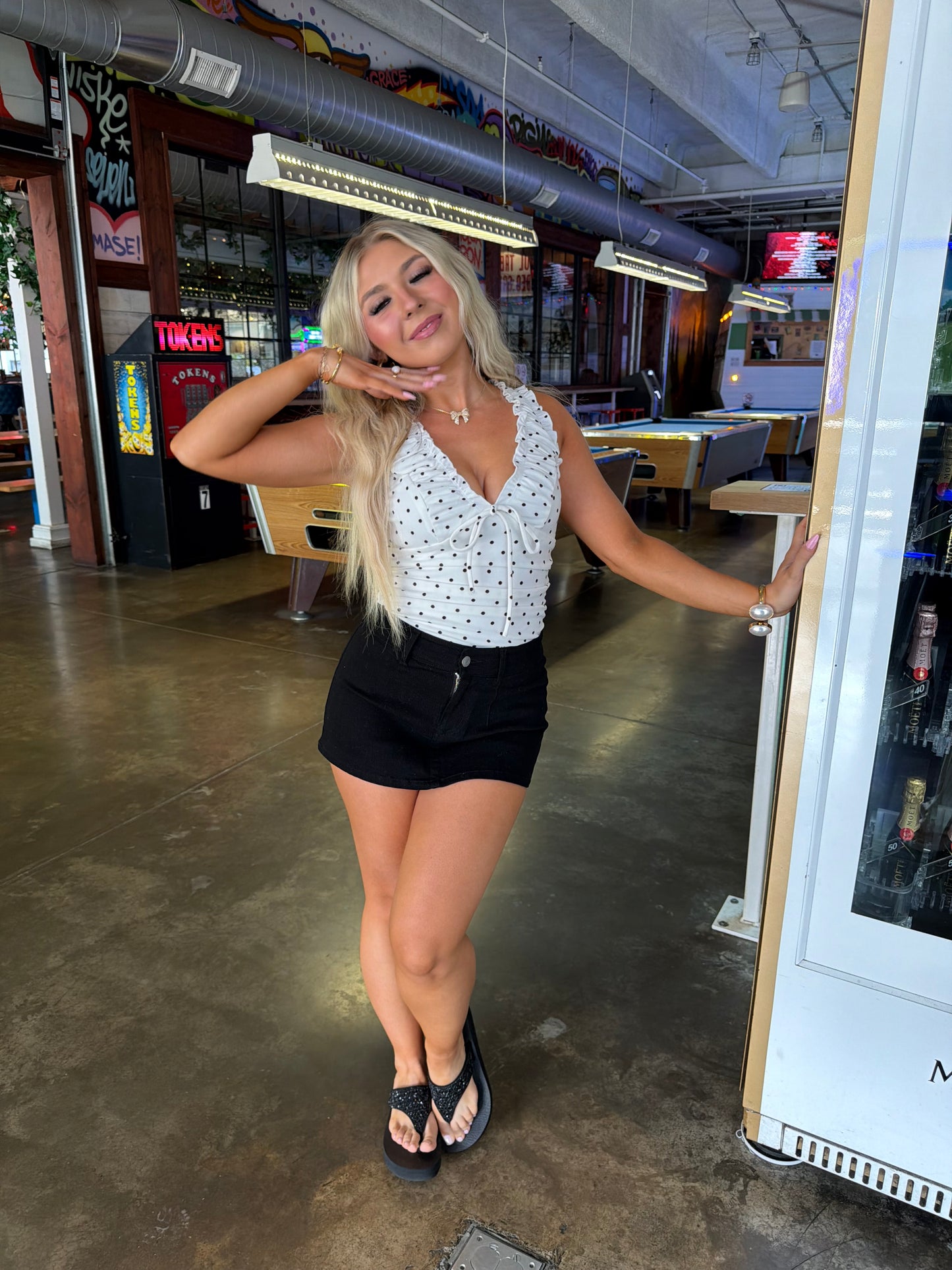 Ruched Polka Lover Tank