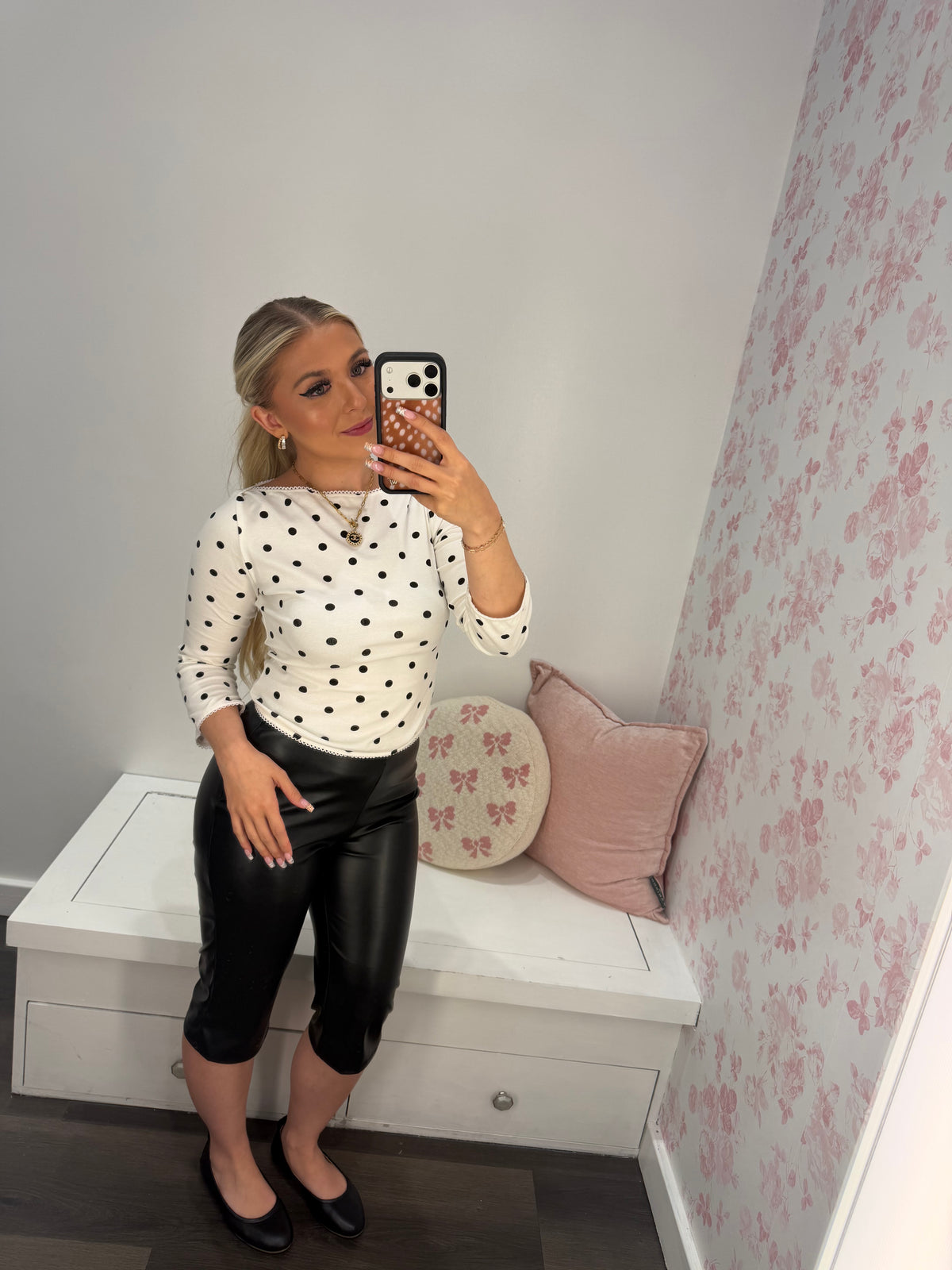 Radiate Polka Dots Top
