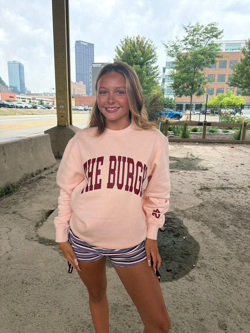 The Burgh 412 Crew Pink/Maroon