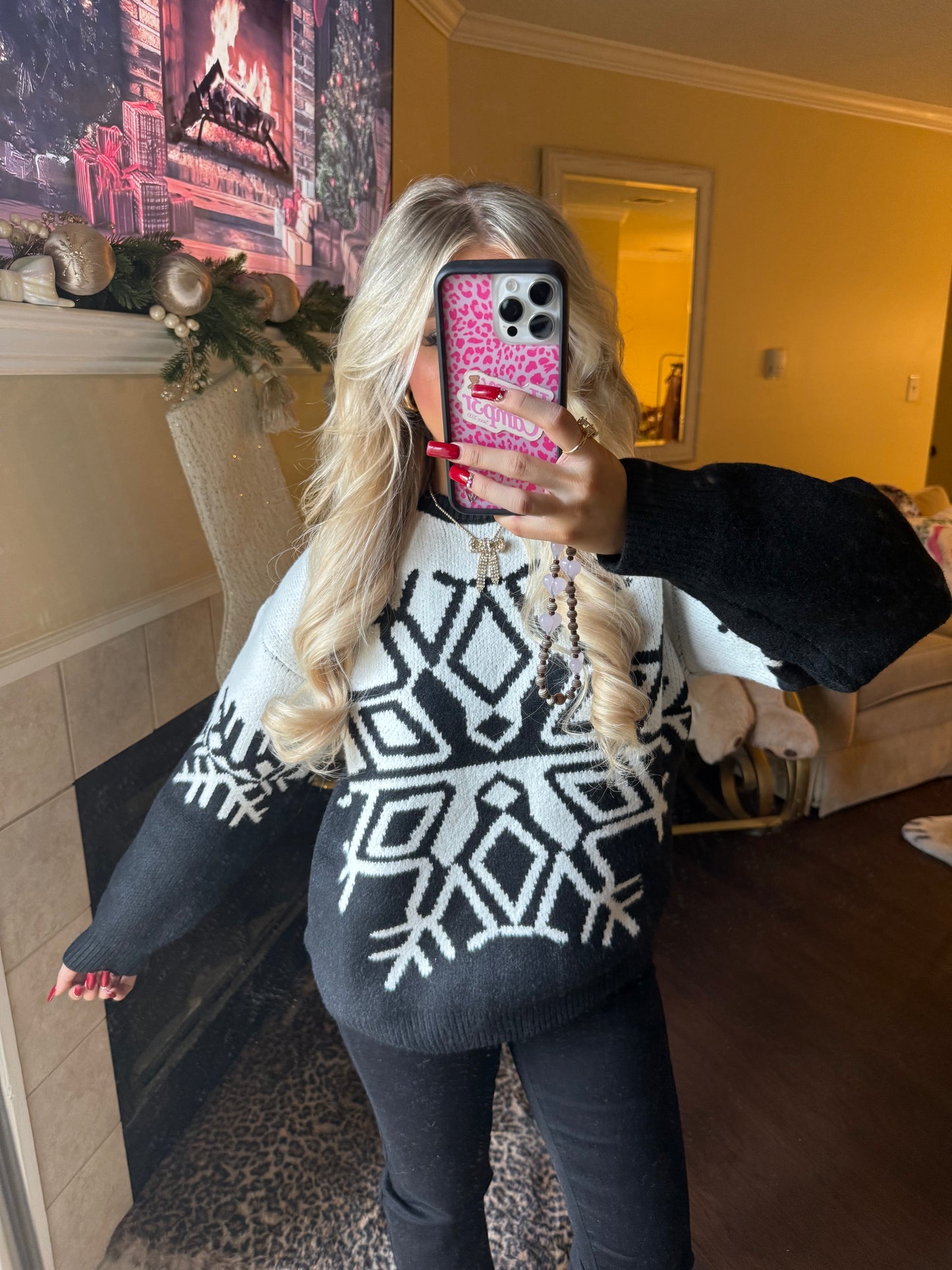 Cookies N Cream Snowflake Sweater