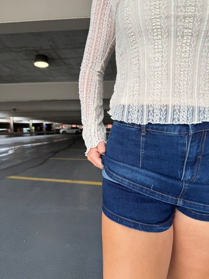 Deep Wash Mini Skort