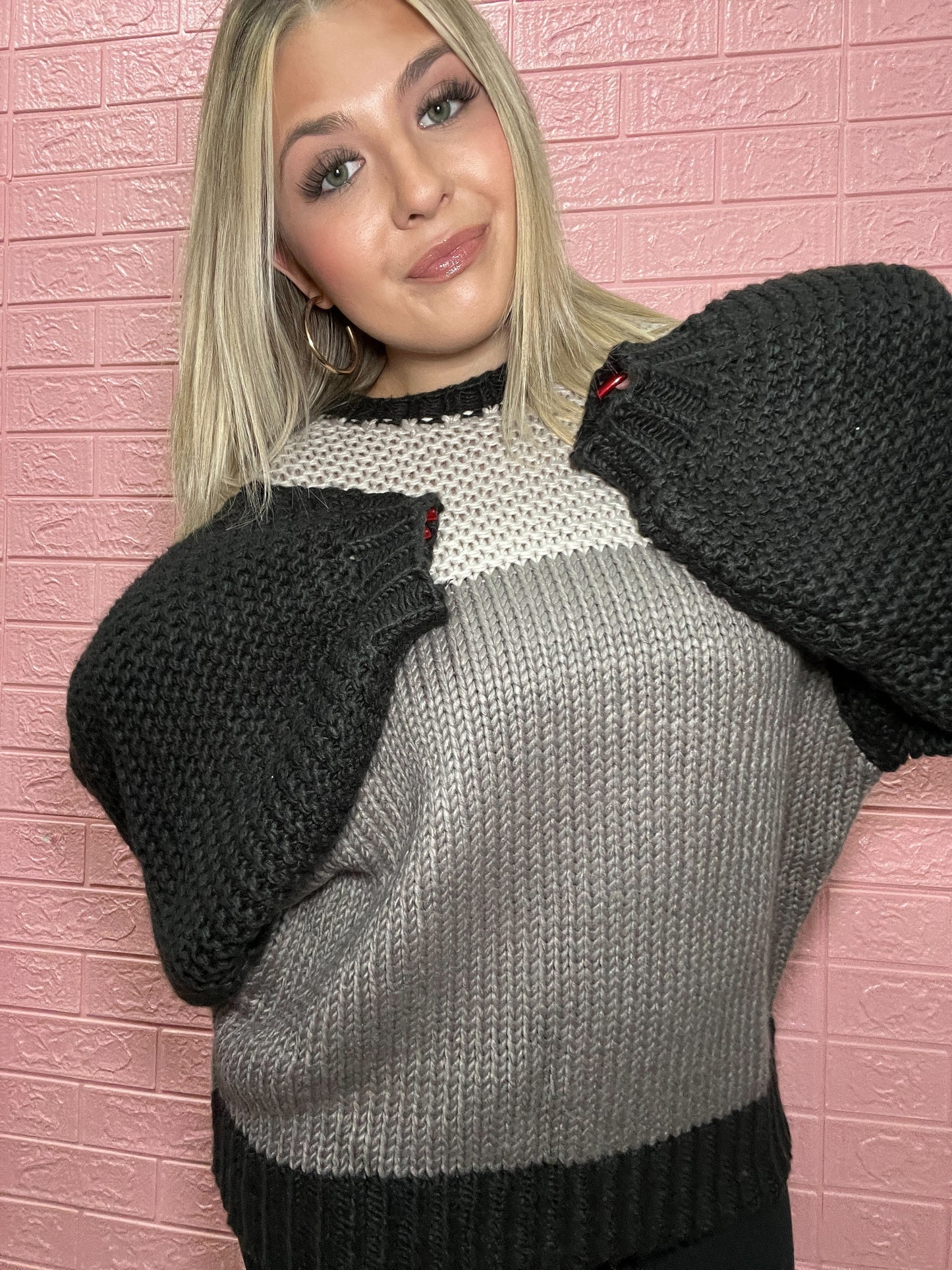 Shades Of Grey Chunky Sweater