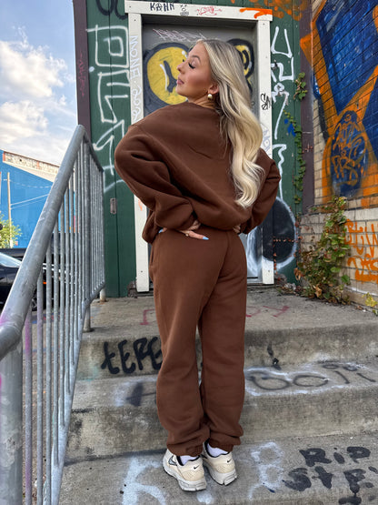 So Fetch Sweatpants in Brown