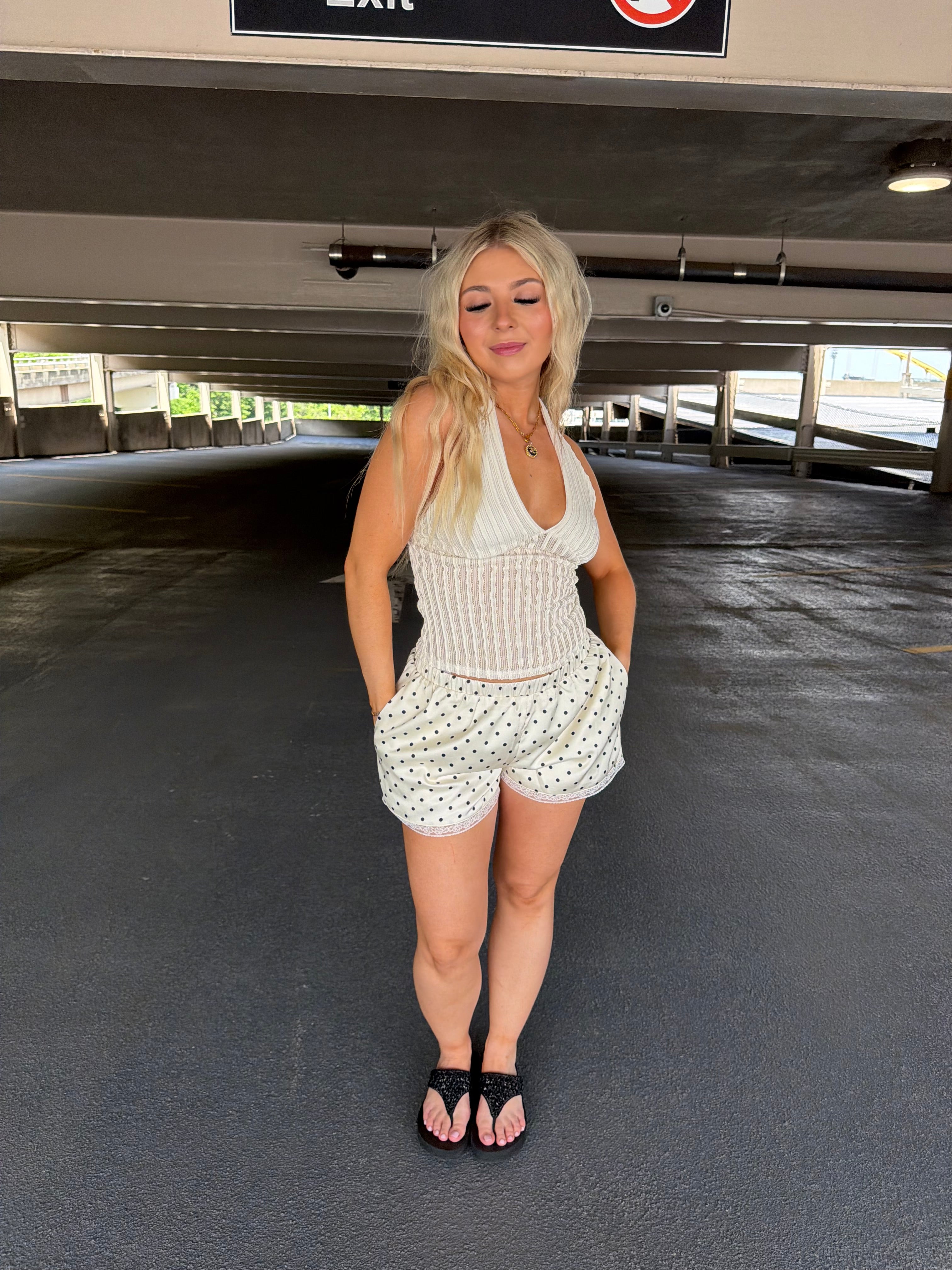 Seamless Striped Halter