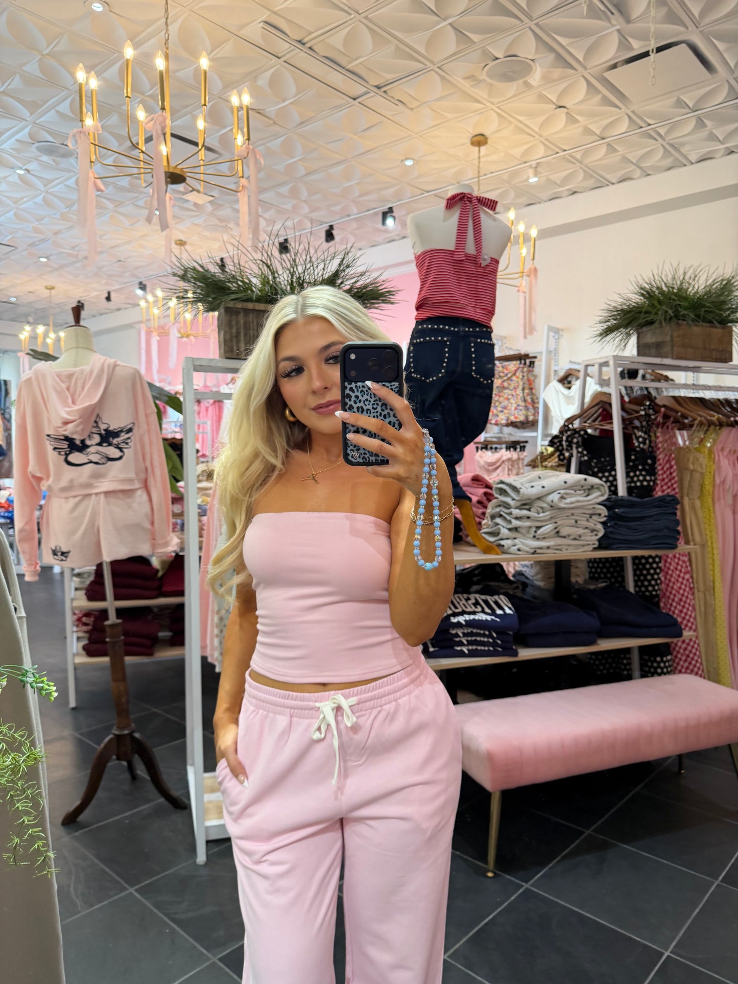 Later Today Set (TOP) Pink