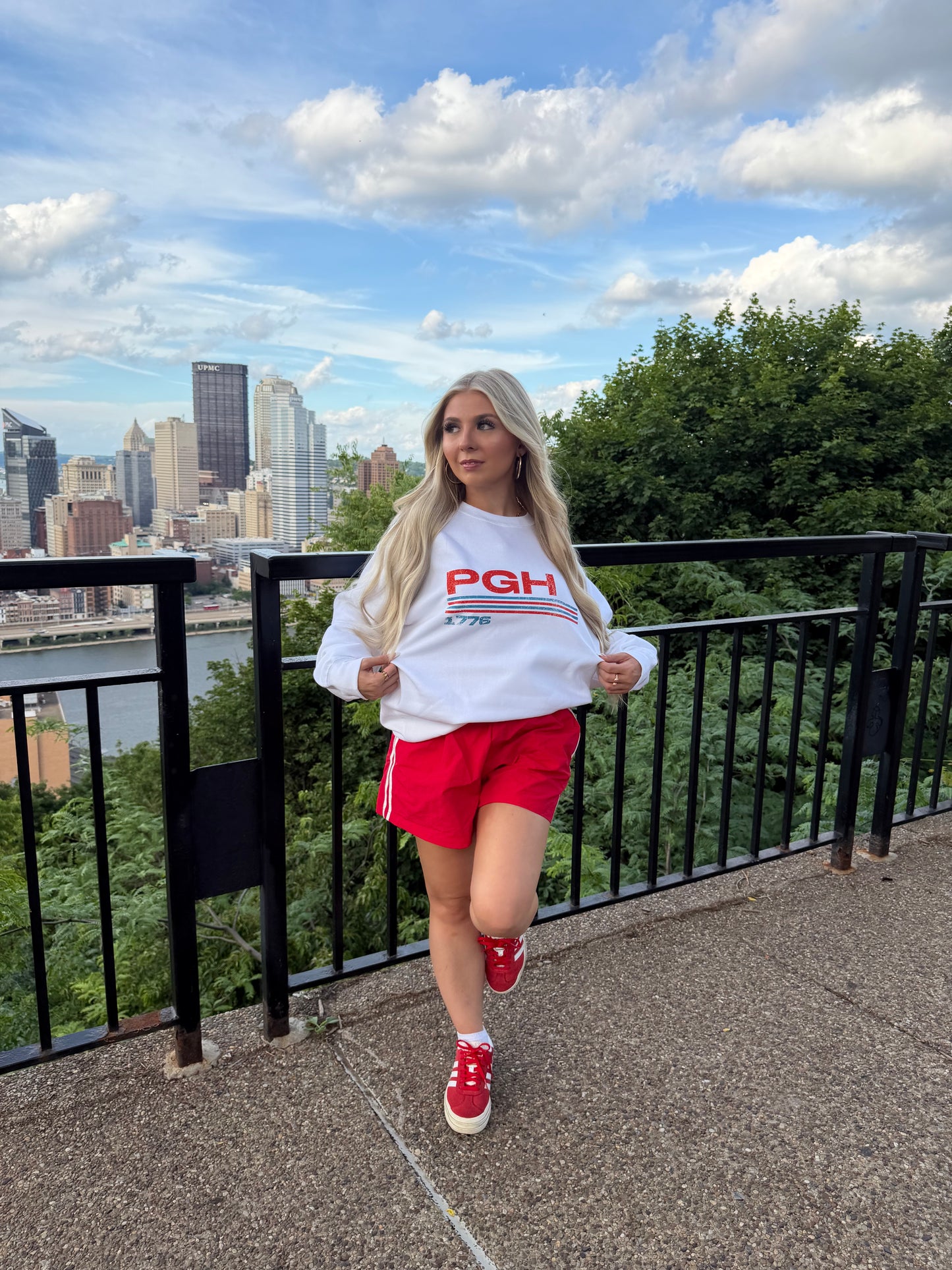 PGH Retro Stripes Crewneck