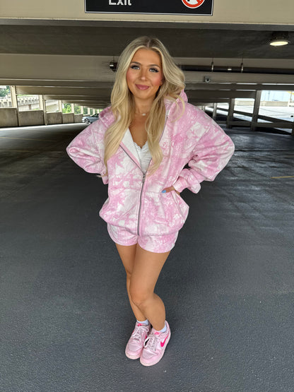 Happy Camp3r Soft Pink Camo Shorts