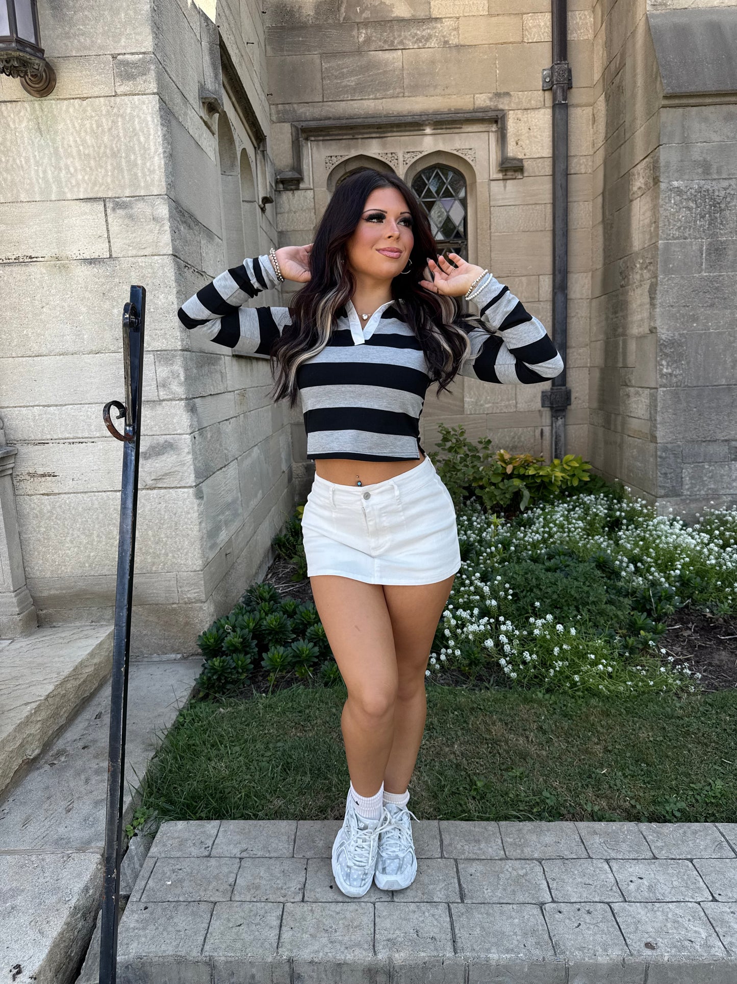 Tommy Rugby Tee in Grey